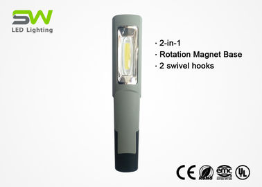 2 ricaricabili durevoli in 1 luce tenuta in mano del lavoro del LED con 2 ganci e magneti