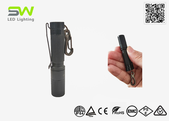 La maggior parte dell' impatto dimensione tascabile EDC torcia luce alta potenza 250 lumens con portachiavi