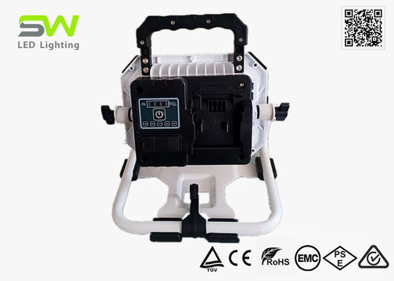 100W 10000 Lumens 18V Strumento elettrico Alimentato da batteria Luce di lavoro con supporto in metallo