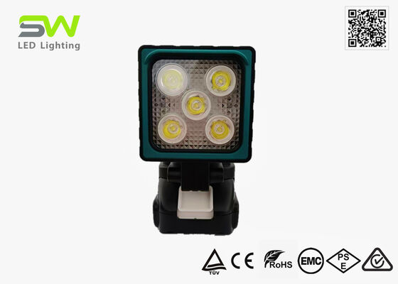 Luce da lavoro compatta portatile da 25W con batteria Makita 18V e maniglia per ispezione