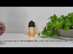 Ricaricabile piccola tenda da campeggio a led lanterna caldo raggio bianco carabiner gancio