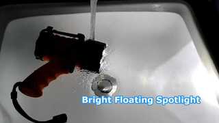 Presenta per te il faretto marino galleggiante ricaricabile compatto da 1000 lumen con gancio per appenderlo